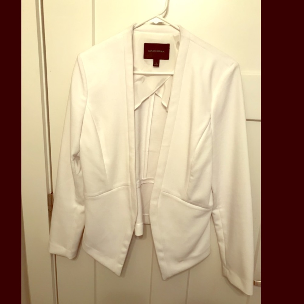 Banana Republic White Blazer